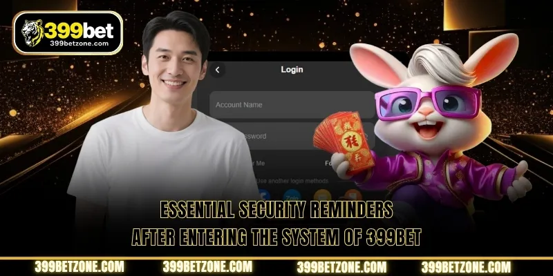 Essential security reminders after entering the system of 399BET