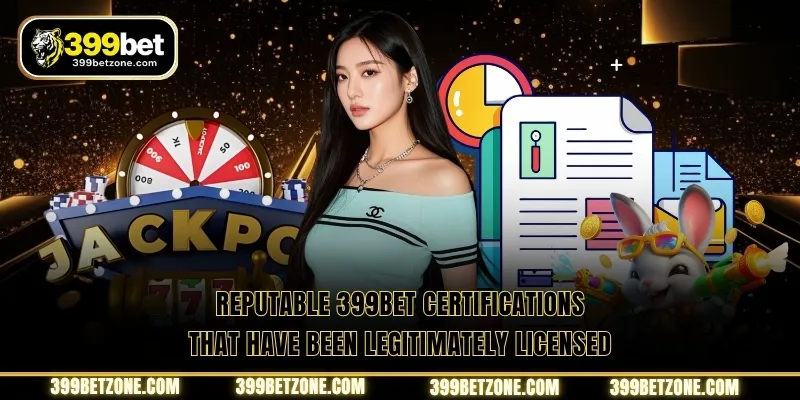 Reputable 399BET certifications that have been legitimately licensed